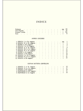 Sonate Per Organo - Lucchesi Andrea / Cervellini - Partition - Orgue